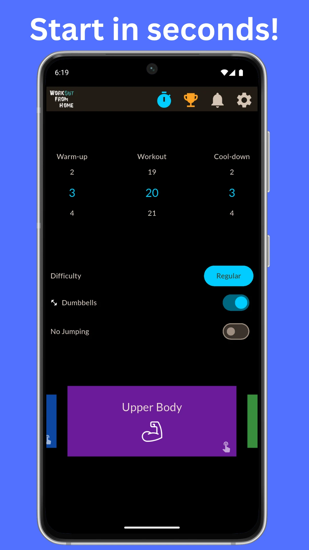 Workout From Home screenshot
